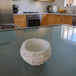 קערית מעוצבת מבטון פולימרי